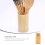 Chopstick Draining Holder in Beige Bamboo for Kitchen Decor 1Pack 3