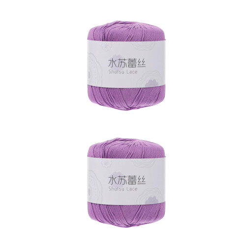 2 Pièces Corde Coton Violet DIY Tricotage Macramé 1