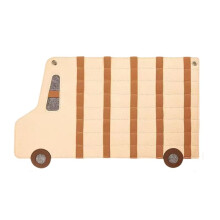 1 Sac de Rangement Mural Capacité pour Voiture Jouet, Boîte de Rangement Suspendue en Feutrine pour Présentoir de Voiture pour Enfants B