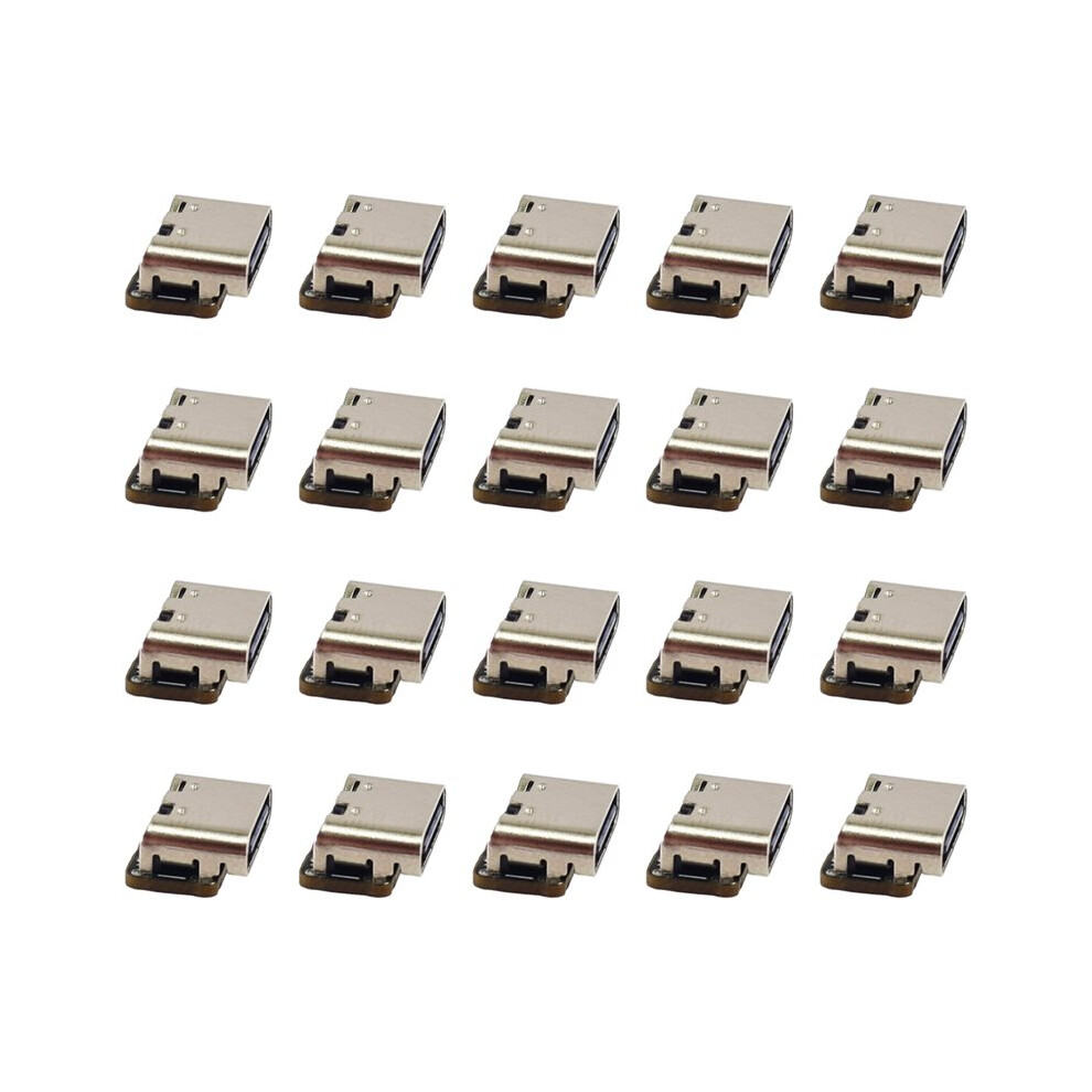 20Pcs Lithium Battery Charging Board Module 3.7V 4.2V 18650 Battery Charger Protection Board Type-C Interface Black 6131180487177