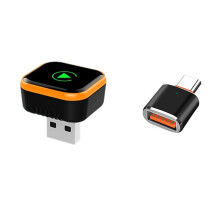 2in1 Wireless Carplay Adapter Android AUTO AI Box WiFi & Bluetooth5.0+Voice Control Wired to Wireless Carplay