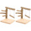 2Pièces Perchoirs Perroquet Bois Naturel Double Usage Pour Cage 4