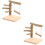 2Pièces Perchoirs Perroquet Bois Naturel Double Usage Pour Cage 8