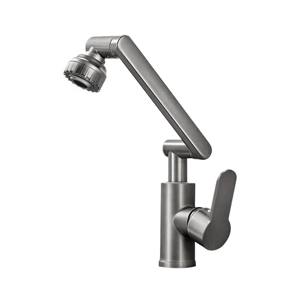 Faucet Bathroom Sink Kitchen 1080Swivel Multifunction Splashproof Basin Faucet Countertop Hot&Cold Tap Accessorie 4714217970976