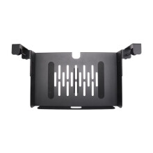 No Drill Under Desk Laptop Mount Metal Storage Tray with Cable Management Multipurpose Household Hanging Organizer
