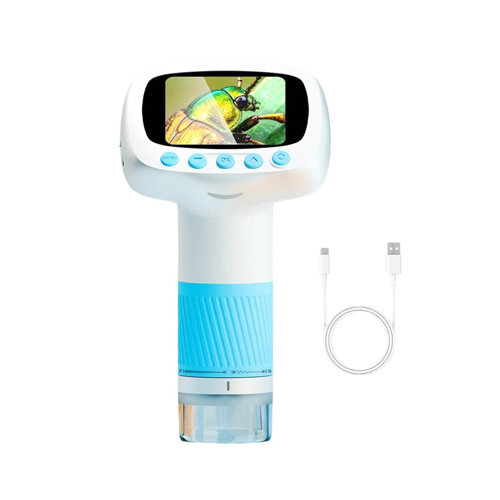 Handheld Microscope For Kids 1000X Magnification Portable Pocket Microscope With 2.0" Ips Screen Stem Toy A Tauoh