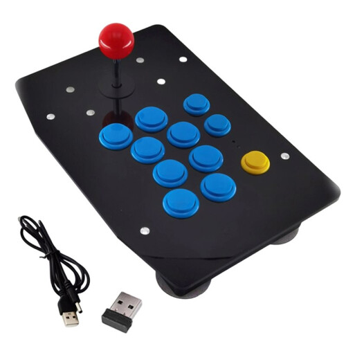 2.4G Fighting Wireless Joystick Game Controller GamePad for TV Set-Top Box Computer PS3 Gameing Rocker Console 1