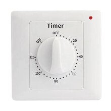 Waterpomp Timer Schakelaar Stopcontact Huishoudelijke Stroomregeling Mechanisch 120 Minuten Afteltimer Schakelt Automatisch Uit
