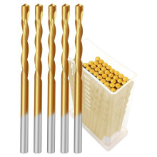 1/8 Inch 50pcs Drywall Router Bits - HSS Guide Point Drywall Cutting Drill Bits for Reliable Cuts Drywall and Wood