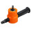 360 Degree Adjustable Double Headed Sheet Metal Nibbler Drill Attachment with Extra Punch 1