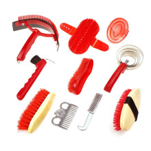 10 Pcs Horse Grooming Kit Horse Care Brushes and Cleaning Tools with Tote Bag