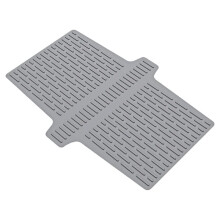 Silicone Sink Divider Mat for Double Basins, Heat Resistant, Non-Slip, Dishwasher Safe, 17.6x12.8 Inches