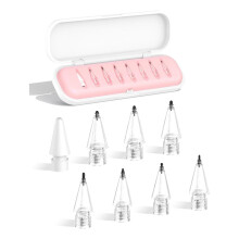 8-Pack Carbon Fiber Replacement Tips for Pencil, Enhanced Nibs for Precision & Smoothness