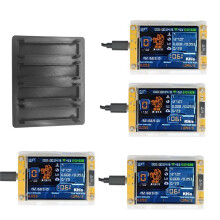 Minero NerdMiner 4X 1060KH/S NMMiner + 4 Ranuras, Soporte Mejorado, Pantalla Inteligente de 2,8 Pulgadas, para Bitcoin, Criptomonedas y Lotería en