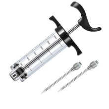Meat Injector Syringe,Marinade Flavor Injector with 2 Professional Needles