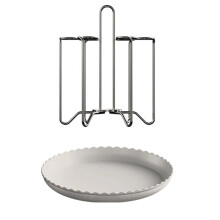 Cup Drying Rack Stand with Drain Tray, Stainless Steel, Space-Saving for Home and Office