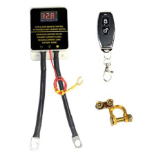 Universal 12V Car Battery Cutoff Wireless Remote Control Disconnect Battery Relay with Led Leakage Protection