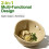 Handmade 2-in-1 Stoneware Herb Stripper and Grater Bowl, Multi-Functional Kitchen Tool with 5 Hole Sizes 2