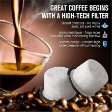 Charcoal Coffee Water Filter Replacement for Café and GE Profile Machines, Enhanced Filtration,3-Month Lifespan 8 Pack
