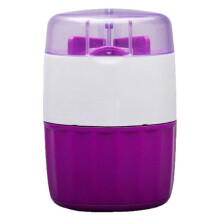 Pill Crusher Stainless Steel Multifunction Pills Cutter Fine Powder Dust Proof Tablet Grinder for Tiny Pills Violet