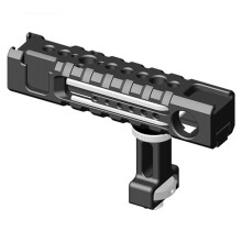 Camera Top Handle Handgrip with 3/8  Locating Screw 15MM Rod Clamp Cold Shoe for DSLR Camera Cage Handle