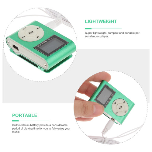 MP3-afspiller assorterede farver klips USB bærbar letvægts 2