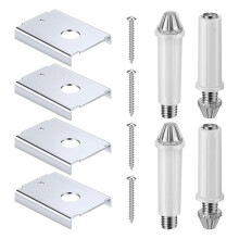 Bifold Door Hardware Repair Kit, Bifold Closet Hardware Kit for 1-7/8" Wood Door and 7/16" Pivot Hole