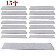 15pcs Stair Treads for Wooden Steps Indoor, Non Slip Carpet Stair Treads for Kids Elders and Dogs,Polyester B