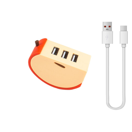 Διαχωριστής USB Hub 3 θυρών – Σε σχήμα φρούτων, Φόρτιση & Μεταφορά δεδομένων, Φορητός 1