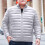 Μπουφάν Puffer Ανδρικό Plus Size Χειμερινό Μπουφάν με Κουκούλα Χωρίς Πούπουλα Φερμουάρ 2