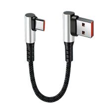 25/50cm Elbow 90 Degree Short Charging Cable USB C Type C Micro Cables HOT K4Z7 By