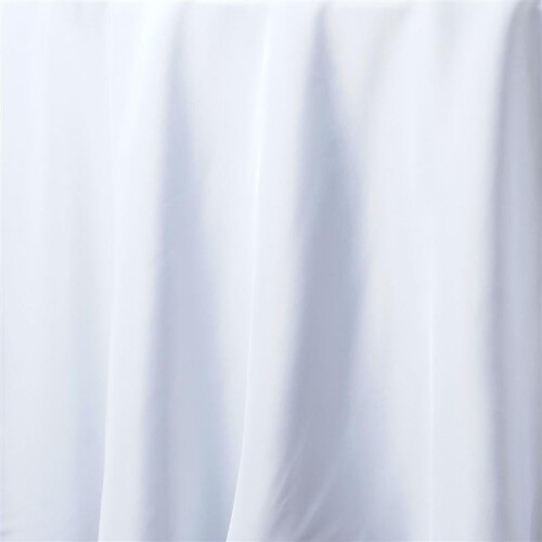 Nappe ronde blanche en polyester 120 pouces 1