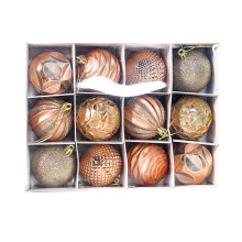 12 PCS Christmas Balls Ornaments, Shatter Proof Christmas Bulbs Ornaments, Christmas Tree Decorations Set, Decorative Hanging Ornaments (Gold)