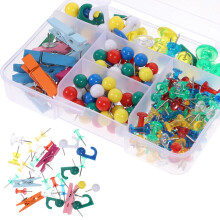 200Pcs Colorful Push Pin Multi-use Thumbtacks Cork Pin Delicate Thumb Tacks Map Supply