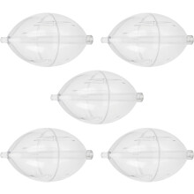 5Pcs Slip Bobber Fishing Floats Kit, Oval Hard ABS Plastic with Weight Tube for Lake & Stream(DSF)