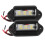 Licence Plate Led Light Black ABS 2PCS 1