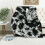 Flanelldecke mit Schneeleopardenmuster 1