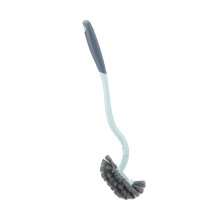 Cepillo de inodoro doméstico para uso en cuclillas, cepillo de limpieza sin puntos muertos, cepillo de baño para lavar el inodoro, cepillo de