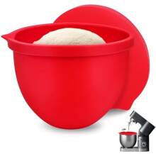 Revêtements de bol en silicone avec couvercle pour robots KitchenAid de 5 pintes – Résistants à la chaleur, faciles à nettoyer, protection du