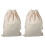 2Pcs Cotton Laundry Bags for College Students - Beige 4