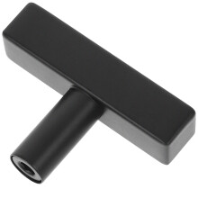 Poignées de porte HEMOTON en métal pour commodes et armoires, finition nickel brossé noir.