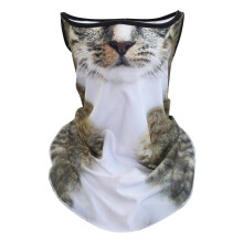 1pc Winter Balaclava Cat Ski Mask, Windproof Full Face Animal Mask for Outdoor Hiking, Riding, Festivals, Party, Halloween