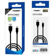 Cable de carga USB-C de 2 m para PS5 DualSense – Trenzado de nailon, carga rápida y datos | Compatible con Switch, Xbox Series, 3A