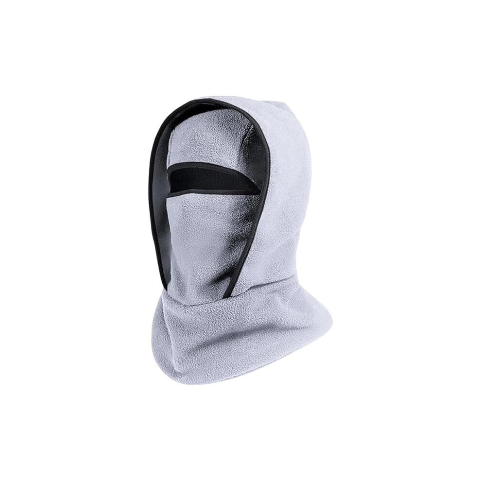 Outdoor Winter Warm Hat Neck Strap Integrated Cycling Mask, Winter Balaclava Ski Mask, Windproof Fleece Maskï¼ Grayï¼Ï¼Xxï¼ Dark/Gray 9180479311027