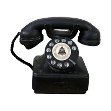 Rotary Dial Telephone Antique Corded Desk Phone