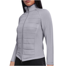 Veste d'hiver thermique isolante pour femme, coupe ample, manches longues, idéale au quotidien, grise, taille 3XL
