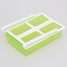 Blauwe plastic koelkastplankorganizer met schuifmechanisme voor keukengebruik, 5 x 11,2 inch