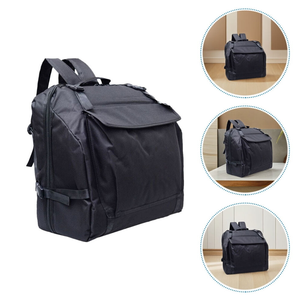 Accordion Carry Bag Compatible With 48/60/72 Bass Â Fabric Gig Bag With Pockets For Accessories Black 9313598039507