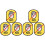 6Pièces Stickers Collier Identification Facile Recyclable Coloré 4