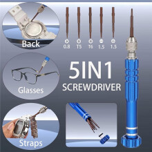 Watch Battery Replacement Tool Kit, with Scale, Tweezer, Watch Repair Kit for Watch Back Removal and Band Replacement